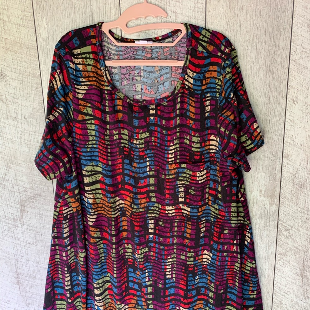 Colorful Lularoe Carly Swing Dress